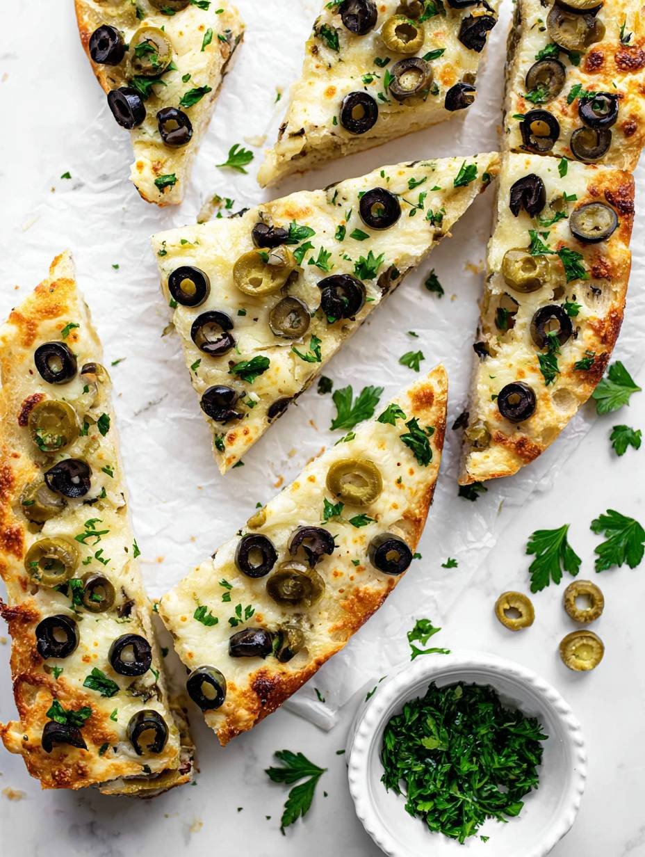 Crispy Cheesy Olive Bread for a Quick Snack image 2