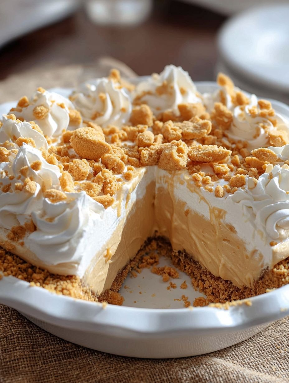 The Dreamiest No-Bake Peanut Butter Cream Pie image 2