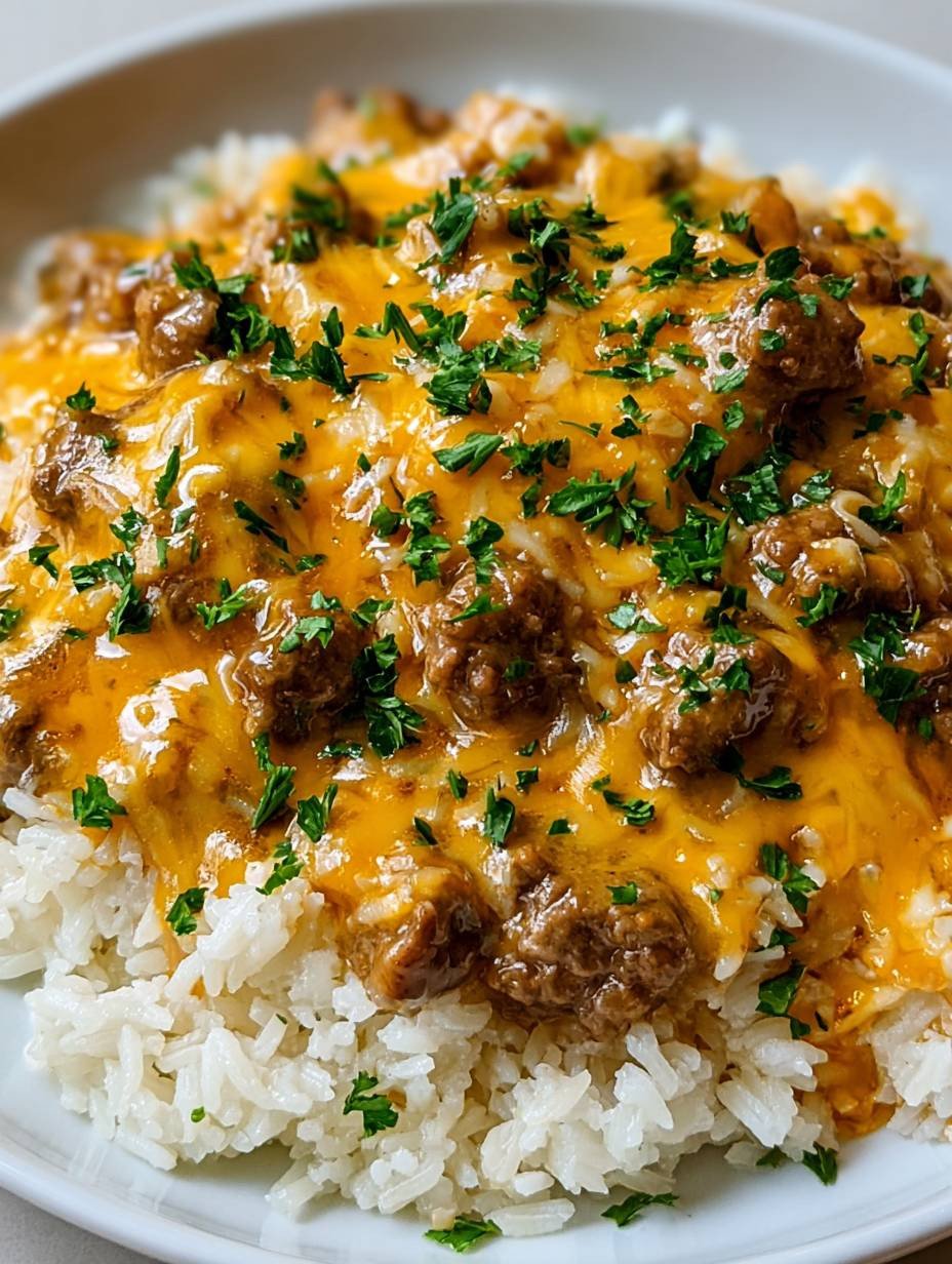 Your New Favorite Cheesy Beef & Rice Dinner image 2