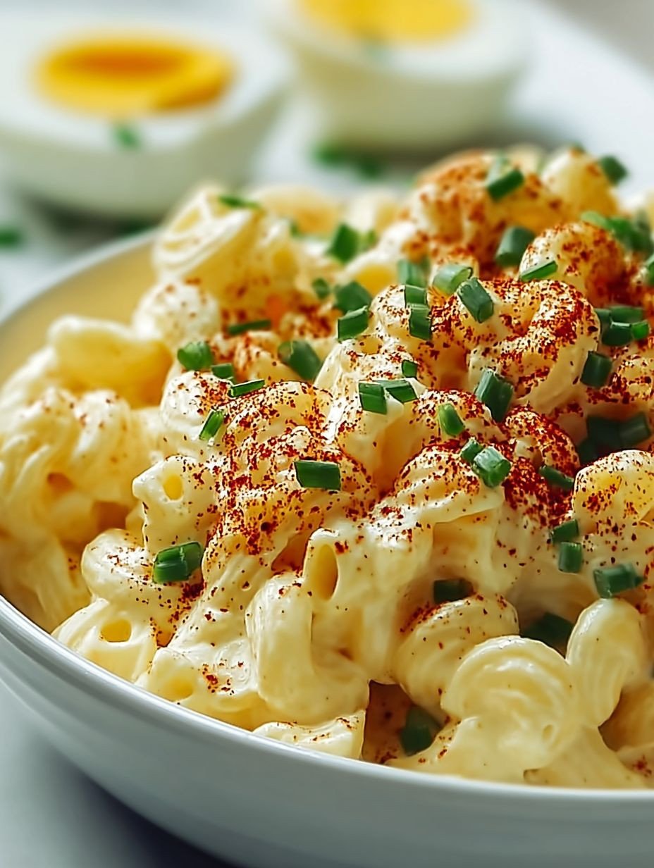 Your New Favorite Deviled Egg Macaroni Salad image 2